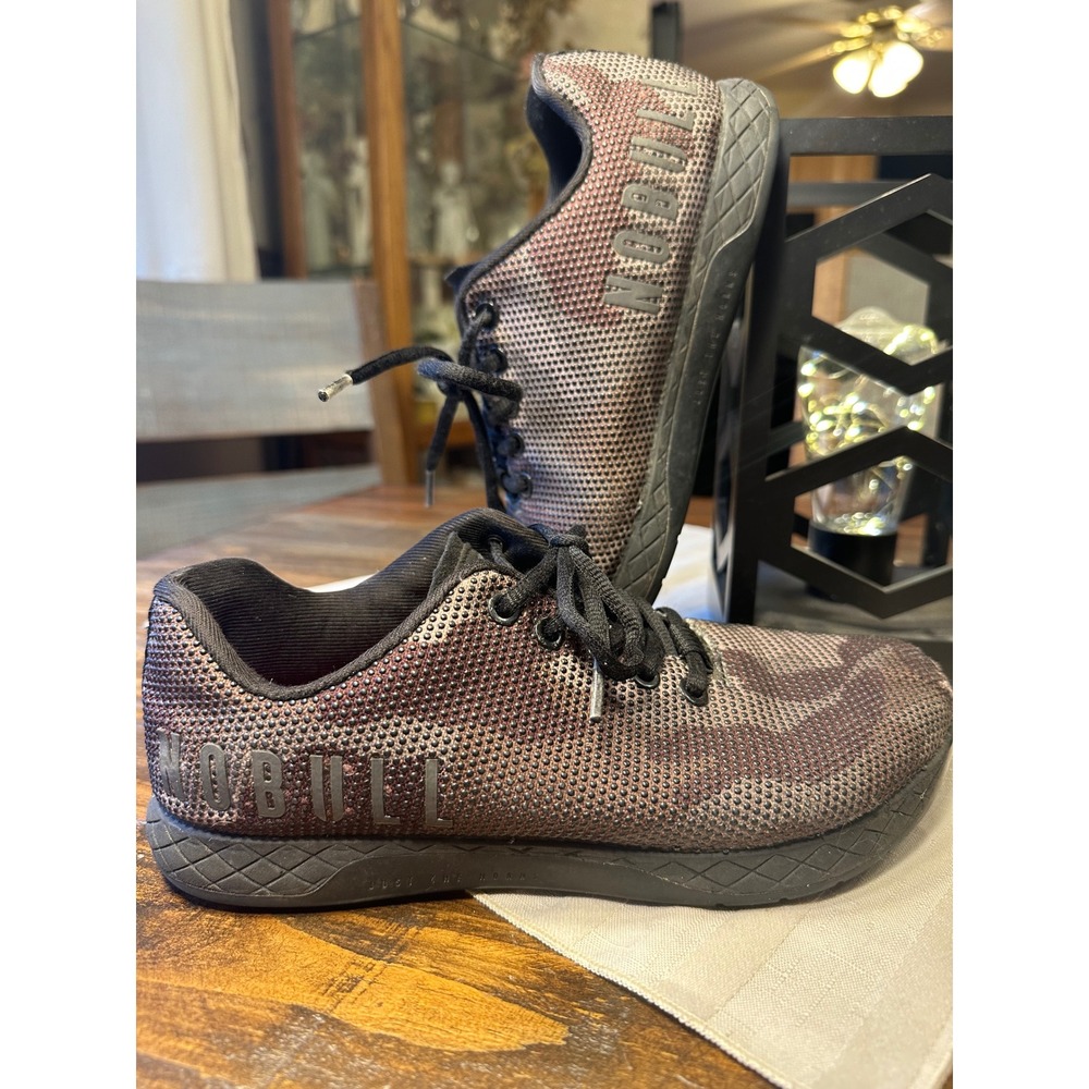 NOBULL Trainers Shoes Camo Pattern Lace Up Athletic Sneakers Unisex W 8 or M 6.5